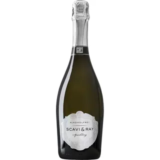SCAVI & RAY alkoholfreier Sekt Sparkling 0,75l - 0,0% Alkohol, halbtrocken, fruchtig-frischer Schaumwein mit eleganter Perlage ohne Alkohol – perfekt für stilvolle & prickelnde alkoholfreie Momente