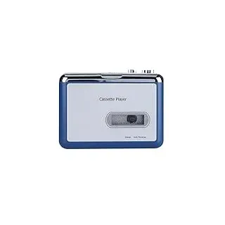 Bluetooth-Kassettenspieler, Auto-Reverse-Tape-Player mit Fünf Funktionstasten, 2 * AA-Batterien/USB-betrieben, Lautstärkeregler