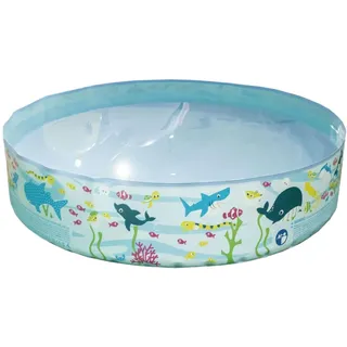 Nicht Aufblasbarer Schwimmbecken Faltbar - 120x25 cm Tragbar Runden Planschbecken Groß Für Kinder Und Hunde Für Hinterhof, Garten, Urlaub, Teich, Terrasse,Sicherheitsschutz