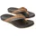 Badesandalen Open Toe Schwarz/Braun 43