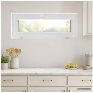vidaXL Kellerfenster RISOR 105 x 45 cm weiß