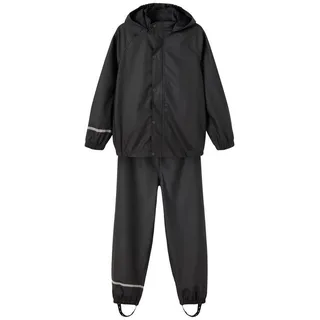 NAME IT Dry Rain Set - Black - 8 Jahre