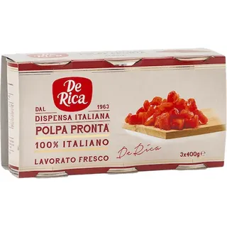 3er Pack PolpaPronta  Runde Tomatenstücke, De Rica, Kampanien