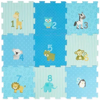 Bieco Puzzlematte Tiere Blau