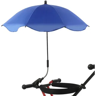Kinderwagen-Regenschirm für Kleinkinder - Kinderwagenschirm mit Klemme - Tragbarer Stuhl-Sonnenschirm für Kleinkinderwagen, UV-Schutz-Clip-auf-Regenschirm-Kinderwagen für Strandkorb-Rollstuhl Itrimaka