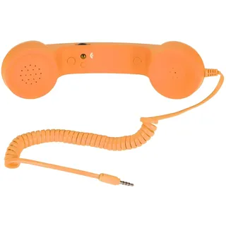 Telefonhörer Für Mobiltelefone, Retro-Telefonhörer Mit 3,5-mm-Klinkenstecker, Mobiltelefonempfänger, Altes Telefon-Headset, Handempfänger Für Mobiltelefone(Orange)