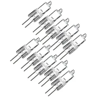 Halogen 20W 12V Single-Ended Capsule Glühbirnen, klares Finish, helles Weiß, Bi-Pin (G4) Sockel, 10er Pack Hardware Werkzeuge DIY Handarbeit ReparaturwerkzeugeNützlich und stilvoll.
