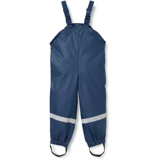 Playshoes Matschhose Regenlatzhose Ungefüttert Unisex Kinder Wind- und wasserdichte Regenhose Regenbekleidung, Marine, 86