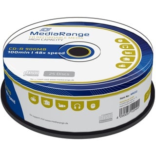 MediaRange CD-R 900MB 48x 25er Spindel