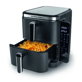 GOURMETmaxx FryUp Vertikale Doppelkammer Schwarz 15305