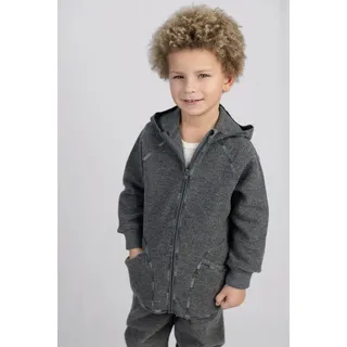 Engel - Baby-Jacke mit Kapuze und Reißverschluß - Wolljacke Gr 86/92 grau