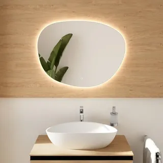 rivea Kanya stone Lichtspiegel, mit umlaufender Beleuchtung, BR0117MI,