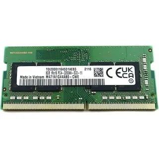 Samsung M471A1G44AB0 8GB 1Rx16 DDR4 SO-DIMM PC4-25600 3200MHz 260-Pin Non-ECC CL22 1,2V Laptop Arbeitsspeicher M471A1G44CB0-CWE
