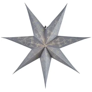Star Trading Papierstern Decorus 63 cm silber-grau