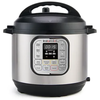 Instant Pot Duo Dampfgarer + Reiskocher, Silber, Schwarz