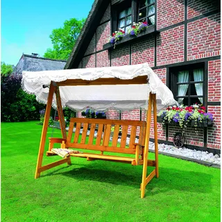 Promadino Hollywoodschaukel mit weißem Dach