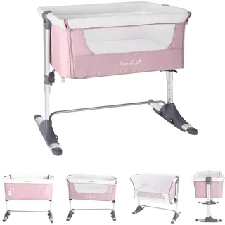 KIKKABOO Beistellbett Bonne Nuit Rosa 54 x 92 cm