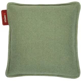 STOOV Ploov2 - Wärmekissen - Drahtlos - Infrarot-Wärmetechnik - Standard Batterie mit 2,5 bis 8 Stunden drahtlose Wärme - 45x45 cm - Woolly Mid Green