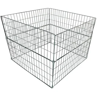 Estexo Metall Komposter Gartenkomposter 90x90x70 cm Drahtkomposter Metallgitter grün
