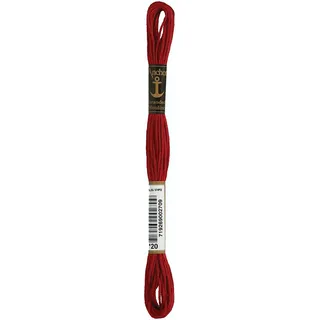 Anchor 4635000-00020 Stickgarn, Baumwolle, Weinrot