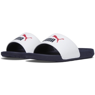 Puma Cool Cat 2.0 Ps Slide Sandal, White Navy for All Time Red, 33