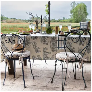 Dekoria Dekokissen Stuhlkissen Martin mit Schleifen 40 x 37 x 8 cm, Cotton Panama