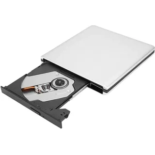 Blu Ray Externe CD DVD Laufwerk, USB 3.0 Externes optisches Laufwerk DVD CD BD Reader Rekorder Unterstützt Wiedergabe, D-Blu-ray Filmen Brennen, Kompatibel mit Desktop Notebook