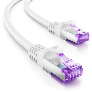 deleyCON deleyCON 20m RJ45 Patchkabel SFTP PiMF Netzwerkkabel mit CAT7 LAN-Kabel