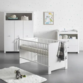 trendteam Babyzimmer Olivia 3-tlg. weiß