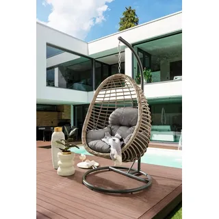 Destiny Hängesessel Coco Sunrise inkl. Gestell, und Polster, grau meliert