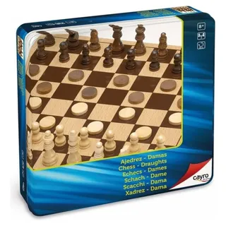 CAYRO Schach / Dame in Metallbox