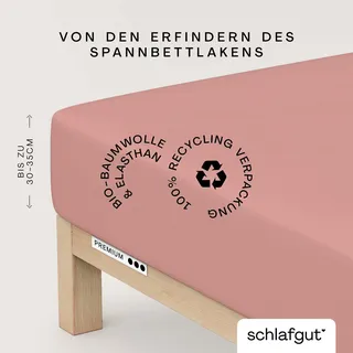 schlafgut Premium Baumwolle 140 x 200 - 160 x 220 cm purple mid