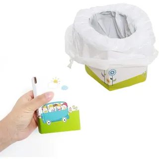 Kinder Reise Töpfchen Tragbare Faltbare Toilette Kinder Töpfchen Unterwegs Toilette mit 10 Taschen, Notfall Reisetoilette für Kinder, Reise, Auto, Camping, Strand, Wandern, Ausflüge, Stau