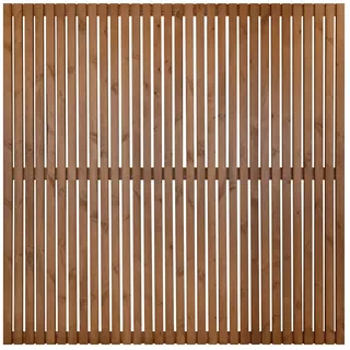 Andrewex Sichtschutzelement Quadra 180 x 180 cm Braun Holz