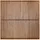 Sichtschutzelement Quadra 180 x 180 cm Braun Holz