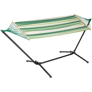 LIVARNO home Hängematte, mit Gestell, grün-gestreift