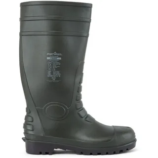 PORTWEST Total-Sicherheitsgummistiefel Gummistiefel Grün 46