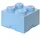 Aufbewahrungsbox LEGO 25 x 25 x 18 cm 1-tlg. hellblau