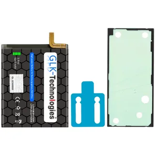 GLK-Technologies Samsung Galaxy S22 Ultra (S908B) Handy-Akku 5200 mAh, Inklusive 2x Klebebandsätze