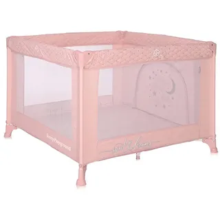 Lorelli Reiselaufstall Sunny, faltbar, seitliche Öffnung, Matratze, Tragetasche pink