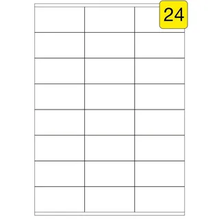 Livepac-Office 240 Etiketten / 10 Blatt DIN A4 / Größe: 70x36