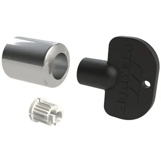 javapen Kemper FROSTI Steckschlüsseloberteil 5740000100, Chrom/schwarz, 1/2+3/4