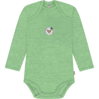 normani Outdoor Sports Baby Merino Body Langarm Auckland in Grün | Gr.: 92