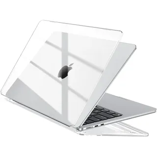 EooCoo Kompatibel mit MacBook Air 13 Zoll Hülle M5 M4 M3 M2 2026 2025-2022 Case für Mac Book Air 13,6" A3449 A3240 A3113 A2681 Ultradünne Hartschale Schutzhülle Laptop Snap Cover - Transparent