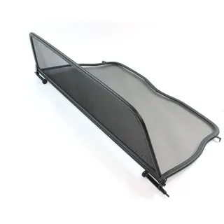 Tief-Tech Windschott für BMW E30 (1988-1993) - Klappbar - mit Schnellverschluss - Schwarz | Windabweiser | Windblocker | Wind Deflector