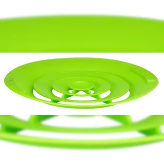 Hi Haushalt International HI 12247 Überkochschutz aus Silikon grün 28x2,5cm
