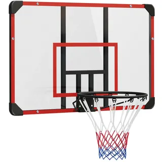 sportnow Basketballkorb mit Rückwand, Outdoor Stahl
