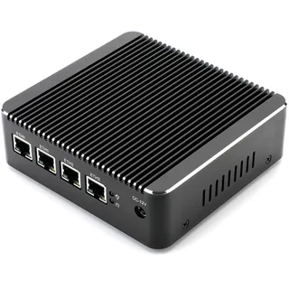 HSIPC N2940 Quad Core Firewall Micro Appliance, Mini PC, Router with 4G RAM 64G SSD, 4 RJ45 1GBE Port AES-NI Compatible with Pfsense OPNsense