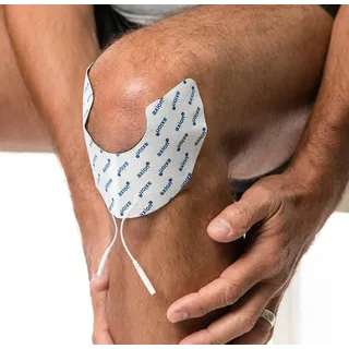 Axion Elektrodenpads passend zu Prorelax, Promed, axion - Knieelektrode, 2mm Steckanschluss, 2 St.,selbstklebende TENS EMS Elektroden für TENS EMS Geräte