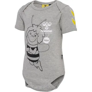 hummel hmlMAYA kurzarm Baby-Body grey melange 92